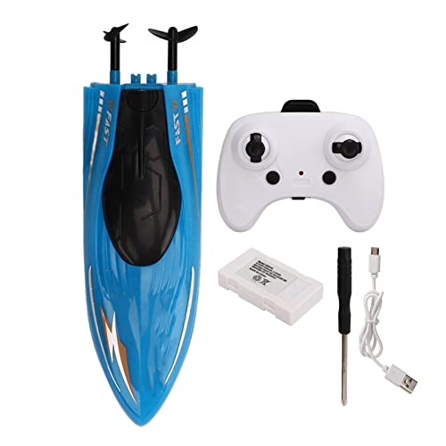 Gavigain RC-Boot, hohe Geschwindigkeit 10 km/h, 360° Drehung und Drehung, wasserdicht, robust, ferngesteuertes Boot für Kinder und Erwachsene, Pool, See, Teichspaß (1 Batterie) von Gavigain