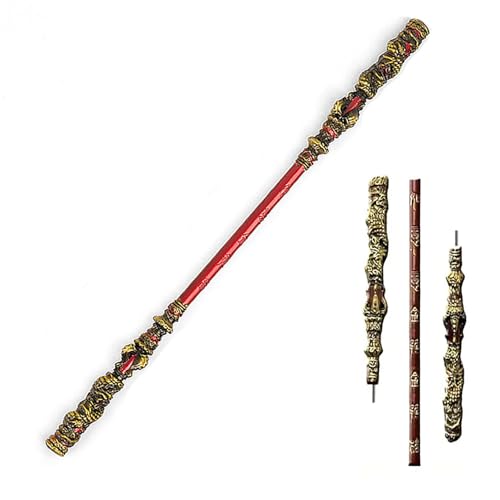 Abnehmbarer Affenkönig Staff 195,6 cm Ruyi Golden Cudgel PVC Golden Hoop Rod Cosplay Requisiten Halloween von Gaweco