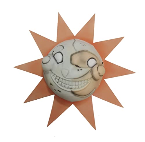 Gaweco Sundrop Maske Sun Clown Masken Lustige FNAF Cosplay Kostüm Halloween von Gaweco