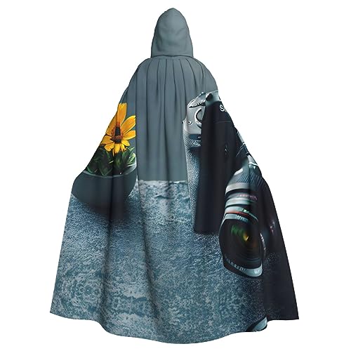GaxfjRu 3D-Grafik, Universum, Weltraumdruck, Kapuzenumhang, Mittelalterlicher Wikingerumhang mit Kapuze, Halloween, Renaissance, Umhang Kostüm von GaxfjRu