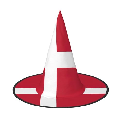 GaxfjRu Dänische Flagge, Halloween-Hexenhut, Hexenkostüm, Zubehör für Halloween, Cosplay, Party, Urlaub, Dekoration, 3 Stück GaxfjRu Dänische Flagge, Halloween-Hexenhut, Hexenkostüm, Zubehör für Halloween, Cosplay, Party, Urlaub, Dekoration, 3 Stück von GaxfjRu