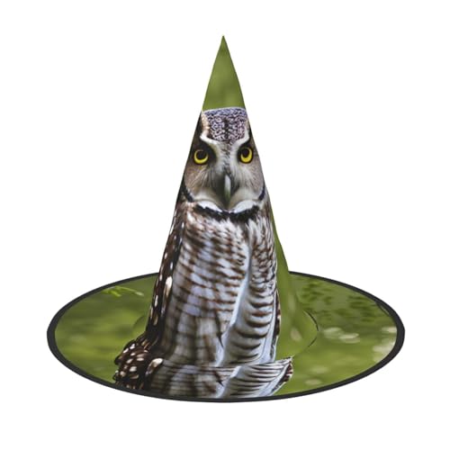 GaxfjRu Eule Baum Zweige Druck Halloween Hexenhut Hexe Kostüm Zubehör für Halloween Cosplay Party Urlaub Dekoration 3 Stück von GaxfjRu