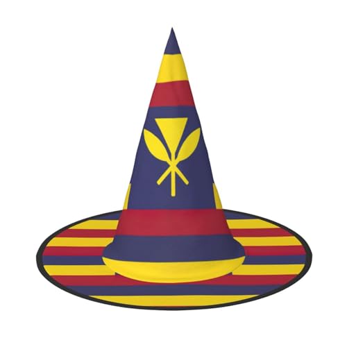 GaxfjRu Flagge des Königreichs von Hawaii, Halloween-Hexenhut, Hexenkostüm, Zubehör für Halloween, Cosplay, Party, Urlaub, Dekoration, 3 Stück von GaxfjRu