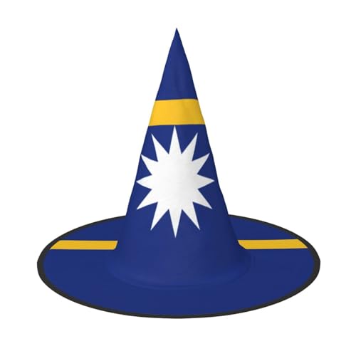 GaxfjRu Flagge von Nauru, Halloween-Hexenhut, Hexenkostüm, Zubehör für Halloween, Cosplay, Party, Urlaub, Dekoration, 3 Stück GaxfjRu Flagge von Nauru, Halloween-Hexenhut, Hexenkostüm, Zubehör für Halloween, Cosplay, Party, Urlaub, Dekoration, 3 Stück von GaxfjRu