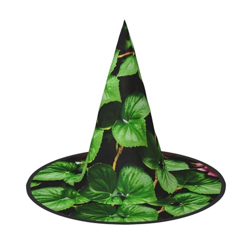 GaxfjRu Floral Rose Efeu mit Blättern Frühling Druck Halloween Hexenhut Hexe Kostüm Zubehör für Halloween Cosplay Party Urlaub Dekoration 3 Stück von GaxfjRu