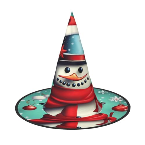 GaxfjRu Halloween-Hexenhut mit Aufschrift "Merry Christmas Day", Hexenkostüm, Zubehör für Halloween, Cosplay, Party, Urlaub, Dekoration, 3 Stück von GaxfjRu