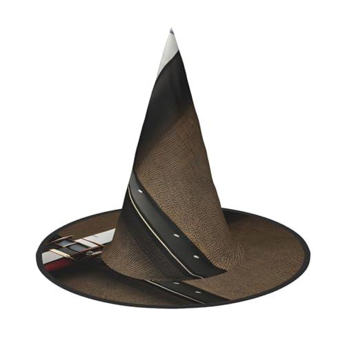 GaxfjRu Japanischer Samurai-Schwert-Druck, Halloween-Hexenhut, Hexenkostüm, Zubehör für Halloween, Cosplay, Party, Urlaub, Dekoration, 3 Stück von GaxfjRu
