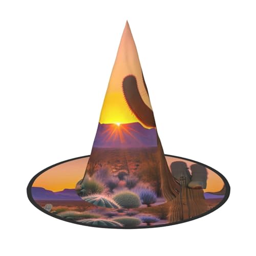 GaxfjRu Kaktus Wüste Sonnenuntergänge Druck Halloween Hexenhut Hexe Kostüm Zubehör für Halloween Cosplay Party Urlaub Dekoration 3 Stück GaxfjRu Kaktus Wüste Sonnenuntergänge Druck Halloween Hexenhut Hexe Kostüm Zubehör für Halloween Cosplay Party Urlaub Dekoration 3 Stück von GaxfjRu