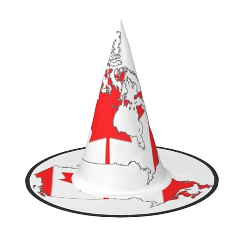 GaxfjRu Kanadische Flagge Karte Druck Halloween Hexenhut Hexe Kostüm Zubehör für Halloween Cosplay Party Urlaub Dekoration 3 Stück GaxfjRu Kanadische Flagge Karte Druck Halloween Hexenhut Hexe Kostüm Zubehör für Halloween Cosplay Party Urlaub Dekoration 3 Stück von GaxfjRu