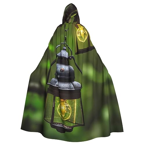 GaxfjRu Kapuzenumhang mit Glühwürmchen und Laternen, mittelalterlicher Wikingerumhang mit Kapuze, Halloween, Renaissance-Umhang GaxfjRu Kapuzenumhang mit Glühwürmchen und Laternen, mittelalterlicher Wikingerumhang mit Kapuze, Halloween, Renaissance-Umhang von GaxfjRu