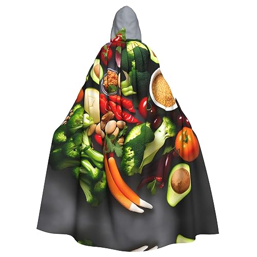 GaxfjRu Kapuzenumhang mit gesundem Essen, mittelalterlicher Wikingerumhang mit Kapuze, Halloween, Renaissance-Umhang GaxfjRu Kapuzenumhang mit gesundem Essen, mittelalterlicher Wikingerumhang mit Kapuze, Halloween, Renaissance-Umhang von GaxfjRu