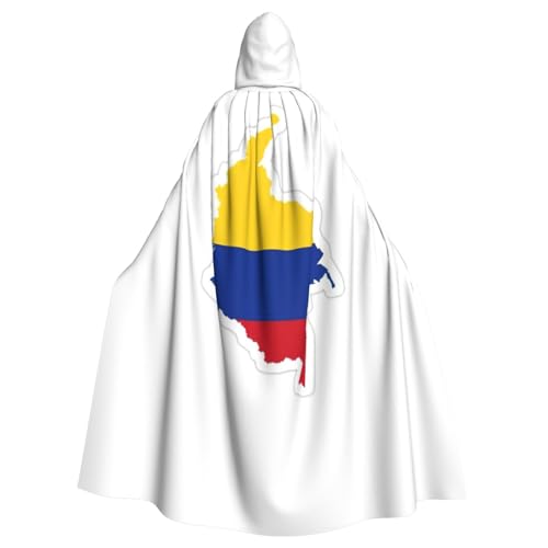 GaxfjRu Kolumbien-Flagge, Kartendruck, Uni, Weihnachten, Halloween, Party, magischer Kapuzenumhang, Maskerade, Cosplay-Kostüm GaxfjRu Kolumbien-Flagge, Kartendruck, Uni, Weihnachten, Halloween, Party, magischer Kapuzenumhang, Maskerade, Cosplay-Kostüm von GaxfjRu