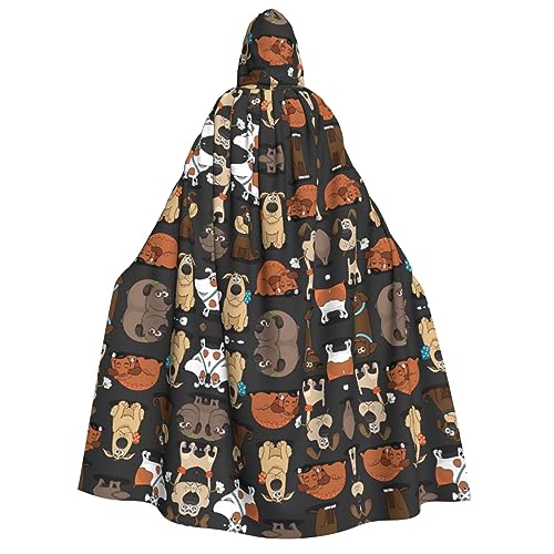 GaxfjRu Langer Kapuzenumhang mit Hunde-Corgi-Aufdruck, Uni, Kapuzenumhang, Halloween, Weihnachten, Kostüme, Partyumhang GaxfjRu Langer Kapuzenumhang mit Hunde-Corgi-Aufdruck, Uni, Kapuzenumhang, Halloween, Weihnachten, Kostüme, Partyumhang von GaxfjRu