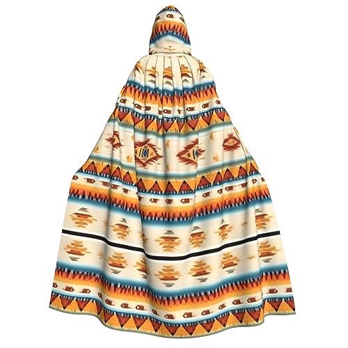 GaxfjRu Langer Kapuzenumhang mit Indianer-Druck, Uni, Kapuzenumhang, Halloween, Weihnachten, Kostüme, Partyumhang von GaxfjRu