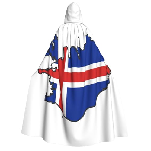 GaxfjRu Langer Kapuzenumhang mit Island-Flagge, Uni, Kapuzenumhang, Halloween, Weihnachten, Kostüme, Partyumhang GaxfjRu Langer Kapuzenumhang mit Island-Flagge, Uni, Kapuzenumhang, Halloween, Weihnachten, Kostüme, Partyumhang von GaxfjRu