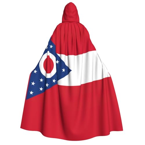 GaxfjRu Langer Kapuzenumhang mit Ohio Staatsflagge, Uni, Kapuzenumhang, Halloween, Weihnachten, Kostüme, Partyumhang GaxfjRu Langer Kapuzenumhang mit Ohio Staatsflagge, Uni, Kapuzenumhang, Halloween, Weihnachten, Kostüme, Partyumhang von GaxfjRu