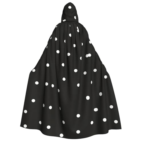 GaxfjRu Langer Kapuzenumhang mit Punktemuster, Uni, mit Kapuze, Halloween, Weihnachten, Kostüme, Partyumhang GaxfjRu Langer Kapuzenumhang mit Punktemuster, Uni, mit Kapuze, Halloween, Weihnachten, Kostüme, Partyumhang von GaxfjRu