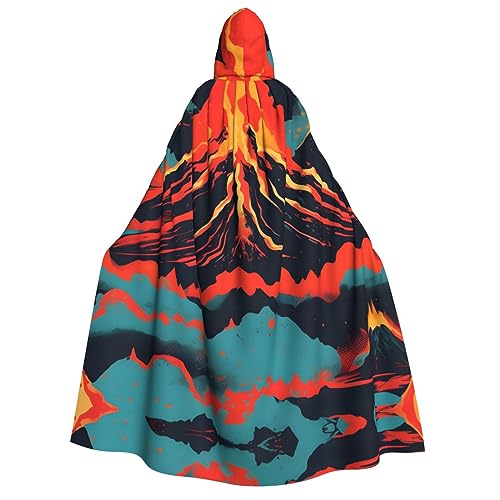 GaxfjRu Langer Kapuzenumhang mit Vulkandruck, Uni, Kapuzenumhang, Halloween, Weihnachten, Kostüme, Partyumhang GaxfjRu Langer Kapuzenumhang mit Vulkandruck, Uni, Kapuzenumhang, Halloween, Weihnachten, Kostüme, Partyumhang von GaxfjRu
