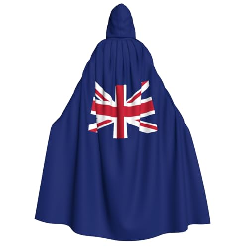 GaxfjRu Langer Kapuzenumhang mit britischer Flagge, Uni, Kapuzenumhang, Halloween, Weihnachten, Kostüme, Partyumhang GaxfjRu Langer Kapuzenumhang mit britischer Flagge, Uni, Kapuzenumhang, Halloween, Weihnachten, Kostüme, Partyumhang von GaxfjRu
