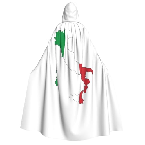 GaxfjRu Langer Kapuzenumhang mit italienischer Flagge, Uni, Kapuzenumhang, Halloween, Weihnachten, Kostüme, Partyumhang GaxfjRu Langer Kapuzenumhang mit italienischer Flagge, Uni, Kapuzenumhang, Halloween, Weihnachten, Kostüme, Partyumhang von GaxfjRu