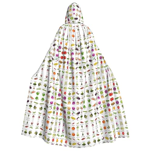 GaxfjRu Langer Kapuzenumhang mit verschiedenen Gemüsesorten, Uni, Kapuzenumhang, Halloween, Weihnachten, Kostüme, Partyumhang GaxfjRu Langer Kapuzenumhang mit verschiedenen Gemüsesorten, Uni, Kapuzenumhang, Halloween, Weihnachten, Kostüme, Partyumhang von GaxfjRu