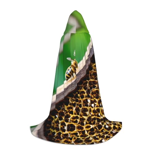 GaxfjRu Mittelalterlicher Kapuzenumhang mit Honigbienen-Druck, Umhang mit Kapuze, Herren-Kostüm, Halloween-Kostüm, Renaissance-Kostüm, Wikinger-Stil GaxfjRu Mittelalterlicher Kapuzenumhang mit Honigbienen-Druck, Umhang mit Kapuze, Herren-Kostüm, Halloween-Kostüm, Renaissance-Kostüm, Wikinger-Stil von GaxfjRu