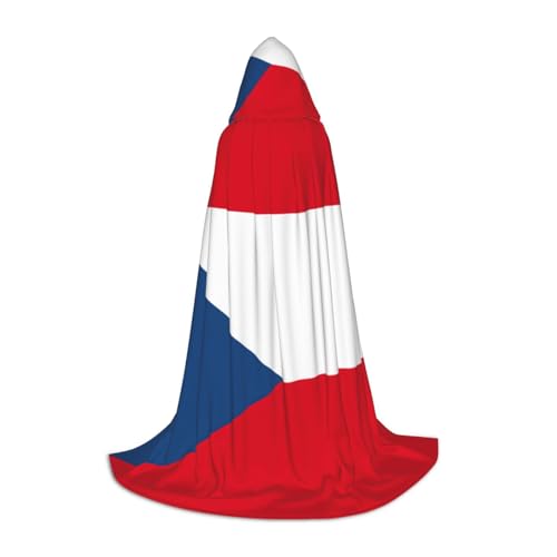 GaxfjRu Mittelalterlicher Kapuzenumhang mit Kapuze und Kapuze, Motiv: Flagge der Tschechischen Republik, Halloween-Kostüm, Renaissance-Kostüm, Wikinger-Stil GaxfjRu Mittelalterlicher Kapuzenumhang mit Kapuze und Kapuze, Motiv: Flagge der Tschechischen Republik, Halloween-Kostüm, Renaissance-Kostüm, Wikinger-Stil von GaxfjRu