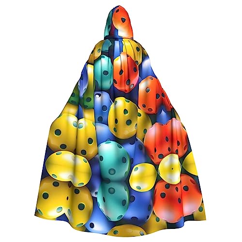 GaxfjRu Pickleball-Bälle, buntes Muster, Druck, Uni, Weihnachten, Halloween, Party, magischer Kapuzenumhang, Maskerade, Cosplay-Kostüm GaxfjRu Pickleball-Bälle, buntes Muster, Druck, Uni, Weihnachten, Halloween, Party, magischer Kapuzenumhang, Maskerade, Cosplay-Kostüm von GaxfjRu