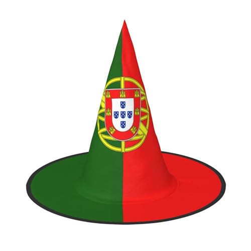 GaxfjRu Portugiesische Flagge, Halloween-Hexenhut, Hexenkostüm, Zubehör für Halloween, Cosplay, Party, Urlaub, Dekoration, 3 Stück von GaxfjRu