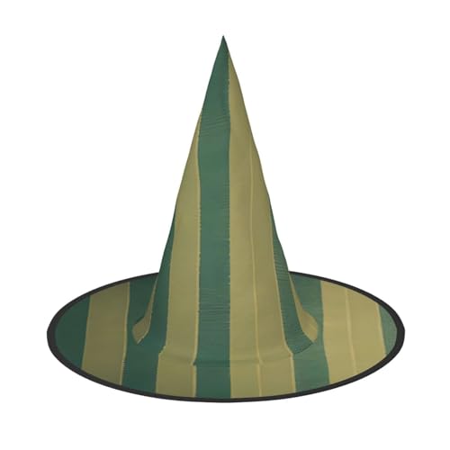 GaxfjRu Retro gestreifter Druck Halloween Hexenhut Hexe Kostüm Zubehör für Halloween Cosplay Party Urlaub Dekoration 3 Stück von GaxfjRu