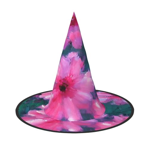 GaxfjRu Rosa Blumendruck Halloween Hexenhut, Hexenkostüm, Zubehör für Halloween, Cosplay, Party, Urlaub, Dekoration, 3 Stück GaxfjRu Rosa Blumendruck Halloween Hexenhut, Hexenkostüm, Zubehör für Halloween, Cosplay, Party, Urlaub, Dekoration, 3 Stück von GaxfjRu