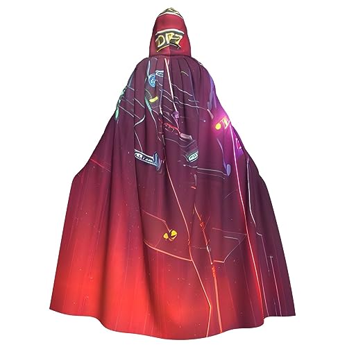 GaxfjRu Umhang mit Kapuze und Pfeilen, mittelalterlicher Wikingerumhang mit Kapuze, Halloween, Renaissance, Umhang von GaxfjRu