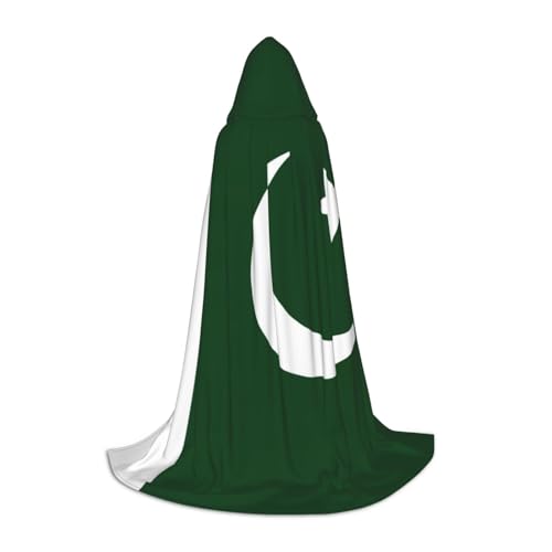 GaxfjRu Umhang mit der Flagge Pakistans, Renaissance-Umhang für Damen und Herren, Erwachsenen-Umhang, mittelalterlicher Umhang, Wikinger-Zauberer-Bademantel mit Kapuze GaxfjRu Umhang mit der Flagge Pakistans, Renaissance-Umhang für Damen und Herren, Erwachsenen-Umhang, mittelalterlicher Umhang, Wikinger-Zauberer-Bademantel mit Kapuze von GaxfjRu