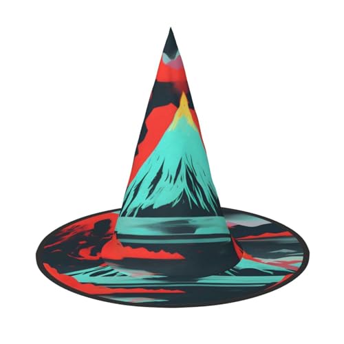 GaxfjRu Vulkanblüten-Druck, Halloween-Hexenhut, Hexenkostüm, Zubehör für Halloween, Cosplay, Party, Urlaub, Dekoration, 3 Stück GaxfjRu Vulkanblüten-Druck, Halloween-Hexenhut, Hexenkostüm, Zubehör für Halloween, Cosplay, Party, Urlaub, Dekoration, 3 Stück von GaxfjRu