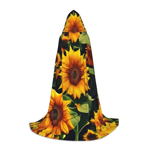 GaxfjRu Wunderschöner Sonnenblumen-Druck, mittelalterlicher Kapuzenumhang, Umhang mit Kapuze, Herren-Kostüm, Halloween-Kostüm, Renaissance-Kostüm, Wikinger-Stil GaxfjRu Wunderschöner Sonnenblumen-Druck, mittelalterlicher Kapuzenumhang, Umhang mit Kapuze, Herren-Kostüm, Halloween-Kostüm, Renaissance-Kostüm, Wikinger-Stil von GaxfjRu