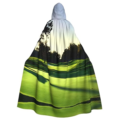 Kapuzenumhang mit Golfplatz-Druck, mittelalterlicher Wikingerumhang mit Kapuze, Halloween, Renaissance-Umhang Kapuzenumhang mit Golfplatz-Druck, mittelalterlicher Wikingerumhang mit Kapuze, Halloween, Renaissance-Umhang von GaxfjRu