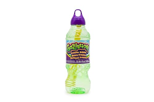 Gazillion Premium-Qualität – 1 Liter schadstofffreie Seifenblasenmischung/Lösung für Seifenblasenmaschinen, Seifenblasenstäbe und Partys. Sicher und schadstofffrei. Für Kinder ab 3 Jahren von Gazillion Bubbles