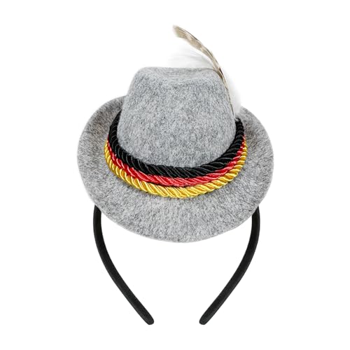Gazocua Oktoberfest Stirnband Damen | Bierfest Kostüm Accessoire,Filz Retro Hut Deko Für Mottopartys Veranstaltungen Feiern Erwachsene Gazocua Oktoberfest Stirnband Damen | Bierfest Kostüm Accessoire,Filz Retro Hut Deko Für Mottopartys Veranstaltungen Feiern Erwachsene von Gazocua