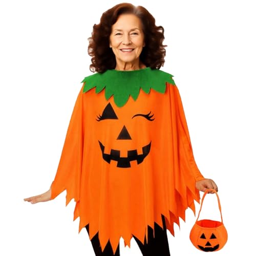 Gazocua Poncho,Erwachsene Verkleidung Kostüme - Halloween Kostüm Für Bühnenauftritte Karneval Maskenbälle Gruselhaus Leuchtet Im Dunkeln Umhang von Gazocua