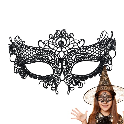 Gazocua Schwarze Spitze Augenmaske | Elegante Gesichtsmaske Augenklappe für Mädchen Damen Teenager,Augenmaske für Party Cosplay Bühnenauftritte Halloween Weihnachten Gazocua Schwarze Spitze Augenmaske | Elegante Gesichtsmaske Augenklappe für Mädchen Damen Teenager,Augenmaske für Party Cosplay Bühnenauftritte Halloween Weihnachten von Gazocua