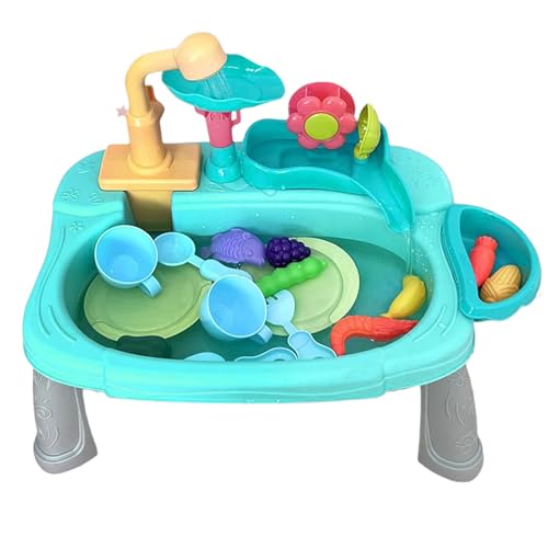 Gazocua Spielküchenspüle, Spielküchenspüle Mit Elektrischem Wasserhahn, Spielzubehör Geschirr Imitation Ab 3 Jahren Gazocua Spielküchenspüle, Spielküchenspüle Mit Elektrischem Wasserhahn, Spielzubehör Geschirr Imitation Ab 3 Jahren von Gazocua