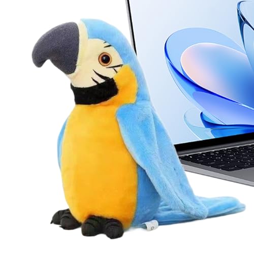 Gazocua Spielzeug Vögel Für Kinder,Zwitschernder Vogel mit flatternden Flügeln und Musik | Realistisches Plüschtier Interaktives Elektronisches Tier Für Kinder Unterhaltung Haustiere Dekoration von Gazocua