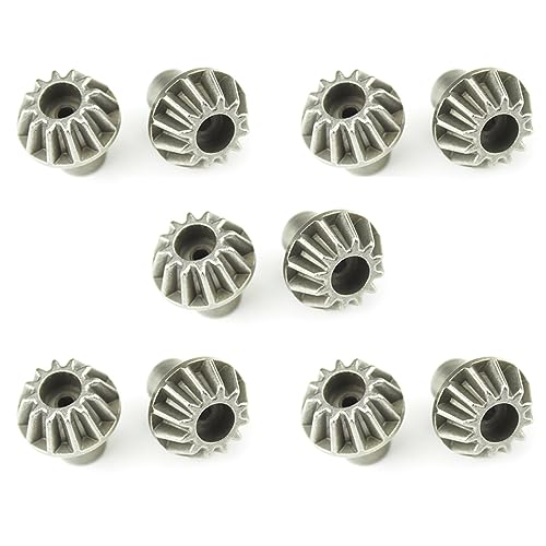 Gbloodst 10 Stück Metal 12T Zahnrad Upgrade Zubehör für 144001 124019 124018 12428 12423 RC Auto Teile von Gbloodst