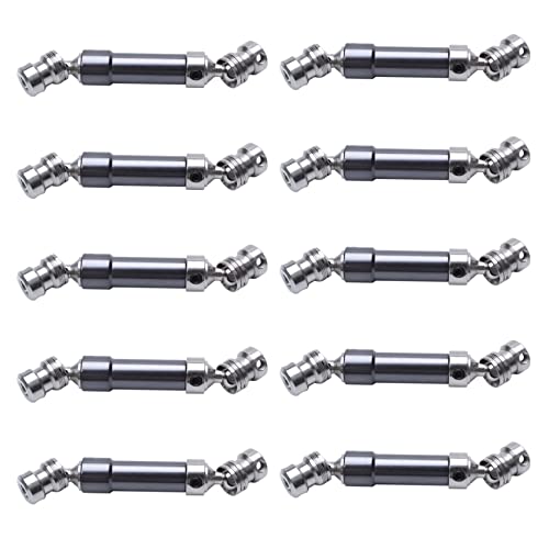 Gbloodst 10 Stücke Metall Hinten Mitte Antriebswelle Cvd Getriebewelle für 1:12 12428 12423 Rc Auto Kurze Kurs Wüste Offroad Titanium von Gbloodst