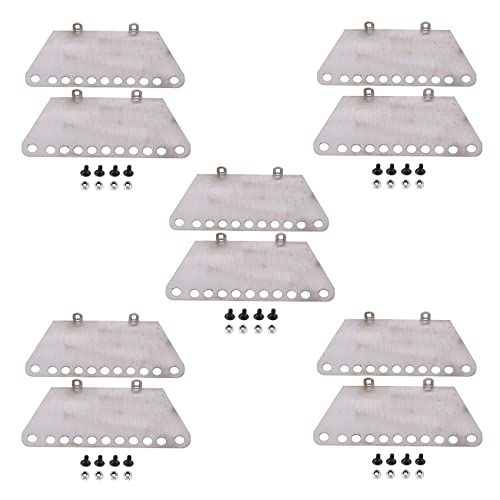 Gbloodst 10 x Metall-Seitenplattenschieber für MN D90 D91 D99S MN99S 1/12 RC Car Upgrade Teile Zubehör von Gbloodst