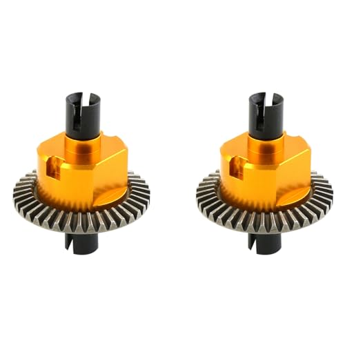 Gbloodst 2 x Differential aus Metall 02024 für 94106 94107 94108 94111 94122 94123 94166 94177 94188 1/10 Teile RC Auto, Gelb von Gbloodst