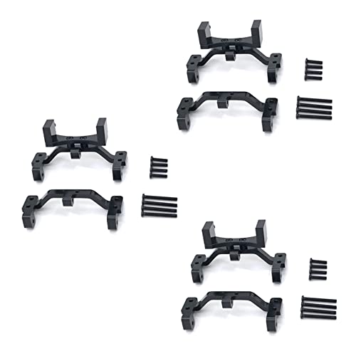 Gbloodst 3X für MN D90 D91 D96 MN99S 1/12 RC Auto Upgrade Teile Metall Zug Stange Basis Sitz & Achse Nach Oben Servo Halterung Zubehör, Schwarz von Gbloodst