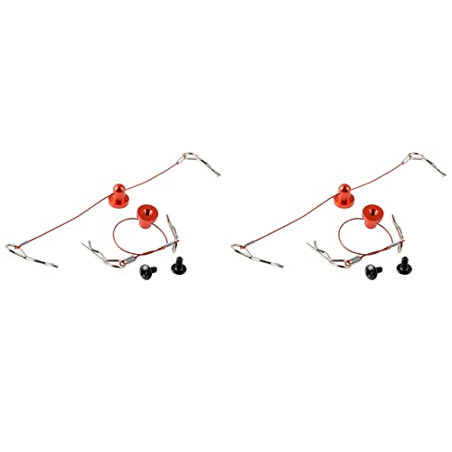 Gbloodst 4 Stück Anti-Verloren Karosserie Hülle Draht Clip Stift mit Schrauben Halter für //Arram/Axial 1/10 RC Auto Rot Gbloodst 4 Stück Anti-Verloren Karosserie Hülle Draht Clip Stift mit Schrauben Halter für //Arram/Axial 1/10 RC Auto Rot von Gbloodst