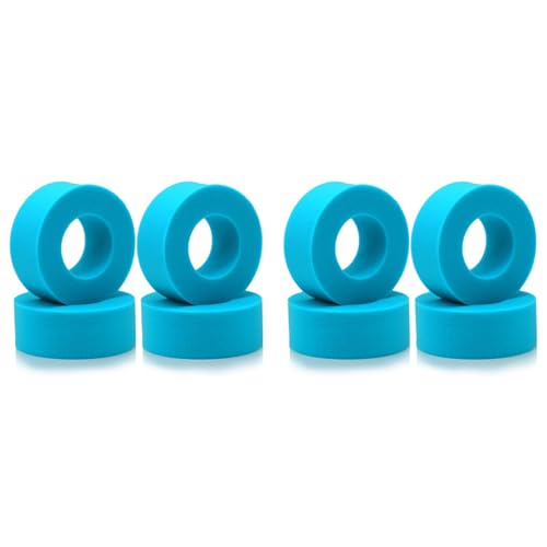 Gbloodst 8 Stück RC Dual Stage Softer Foam 100-110mm Passend für 1,9-Radreifen für RC Crawler Axial SCX10 90046 TRX4, Blau von Gbloodst