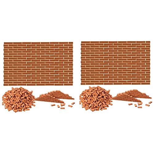 Gbloodst Mini-Steine, 700 Stück, für Landschaftsbau, Miniaturziegel, kleine Ziegel, für Puppenhaus, Gartenteile, Maßstab 1/35 Gbloodst Mini-Steine, 700 Stück, für Landschaftsbau, Miniaturziegel, kleine Ziegel, für Puppenhaus, Gartenteile, Maßstab 1/35 von Gbloodst